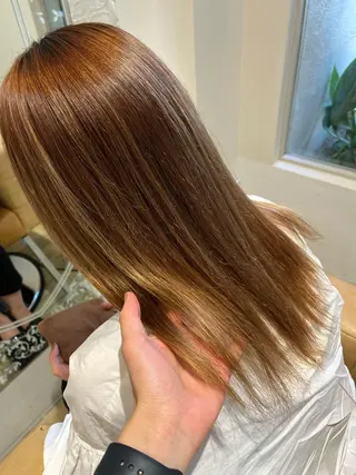 セミロング 中山 響希のヘアスタイル