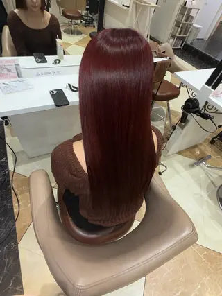 ロング 髪質改善カラー なーこ💖🌈のヘアスタイル