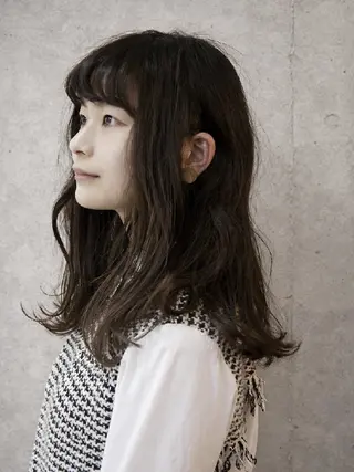 ミディアム パーマ terra✂️川嶋 大輔のヘアスタイル