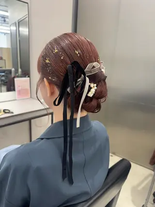 ヘアアレンジ 透明感カラー✨艶髪 制作🌱山根あゆみのヘアスタイル