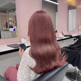 セミロング カラー 透明感/艶髪/💖 トレンドスタイル💖のヘアスタイル