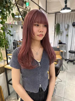 ロング カラー REINA☁️透明感 カラー/ぷつっと♡のヘアスタイル