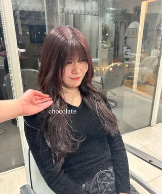 ロング カラー ありむらもえ/ 透明感カラーのヘアスタイル