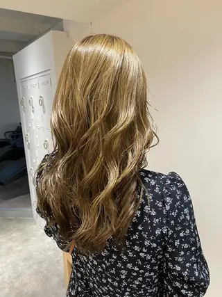 セミロング カラー ヘアアレンジ ボブ /ニュアンス/ satomi🧸💖のヘアスタイル