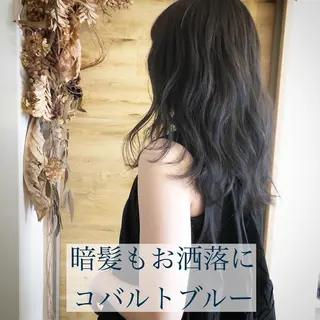 セミロング カラー テトネ タカシのヘアスタイル