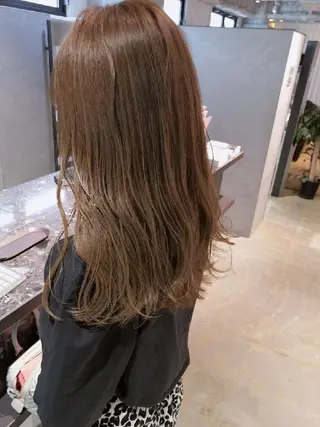 ミディアム 美髪矯正/艶カラー ボブ/栄/鐘ヶ江純也のヘアスタイル