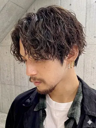 パーマ メンズ 🌀メンズパーマ🌀 カット💇こうせいのヘアスタイル