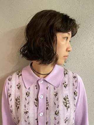 ミディアム パーマ メンズ 吉田一輝 外国人パーマのヘアスタイル