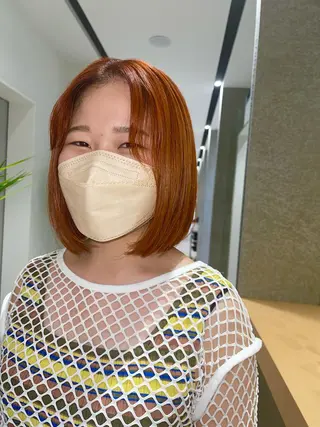 ミディアム Zina 十条店所属・デザインカラー／ボブ 🍦MEI🍦のヘアスタイル