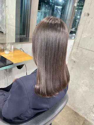 セミロング カラー ベージュカラー💖 やすひろのヘアスタイル