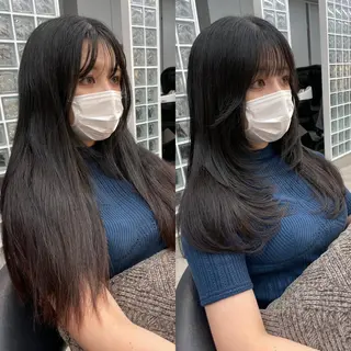 セミロング Misaki /ボブ/縮毛矯正のヘアスタイル