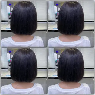 セミロング カラー ダブルカラー 韓国ヘアKYONのヘアスタイル