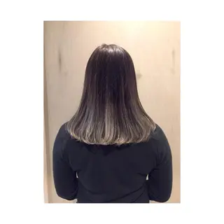 セミロング カラー 嶋佐 昌大 シマサマオのヘアスタイル