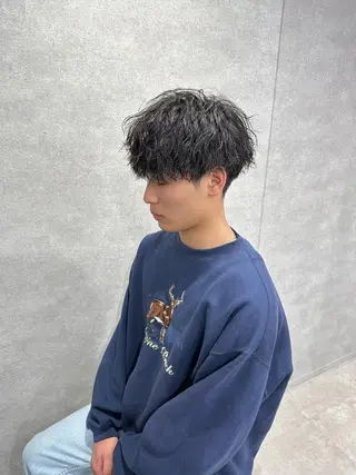 パーマ メンズ 新世代パーマ⚡️ の達人トモ⚡️のヘアスタイル
