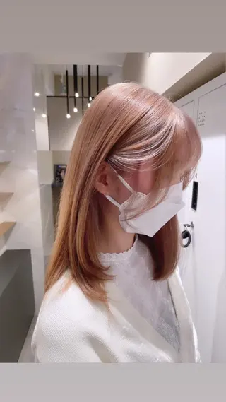 セミロング 石山 洸平のヘアスタイル
