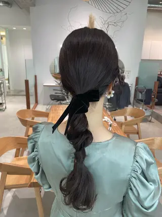 ロング ヘアアレンジ SALOWIN 立川所属・MAYU /ナチュラルヘア🌷のヘアスタイル