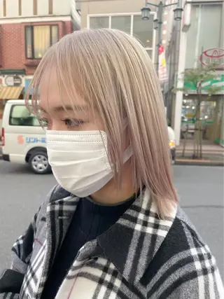 ミディアム カラー メンズ特化/マツエク AYAKA🌙のヘアスタイル