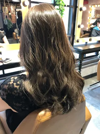 セミロング カラー 縮毛矯正/ 髪質改善/浅見拓哉のヘアスタイル