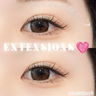 マツエク・マツパ ニコットラッシュ表参道所属・❤︎y ❤︎のマツエク・マツパデザイン