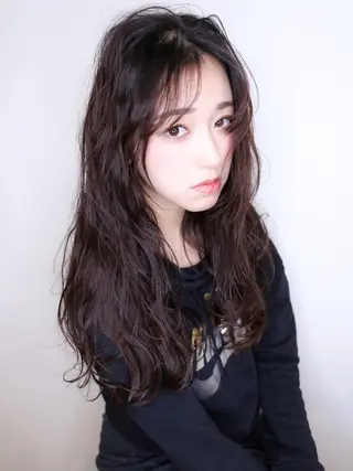 カラー ロング ブリーチ/ヘアケア/ 艶髪/イギチハルのヘアスタイル