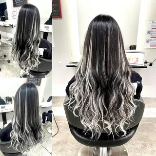 セミロング カラー ヘアアレンジ メンズ キッズ ✨最強美容師✨ 💙にっしー西村💙のヘアスタイル