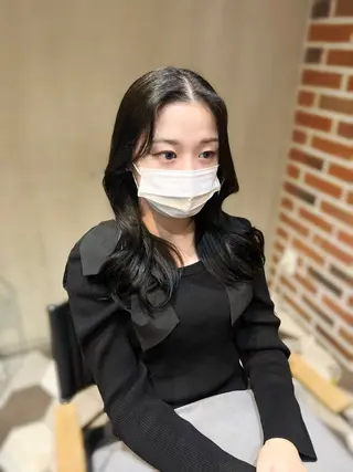 カラー ヘアアレンジ 似合わせ顔まわり カット💛森尾真由美のヘアスタイル