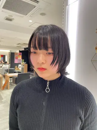 ショート 長町/酸性ストレート /曲がる縮毛矯正のヘアスタイル