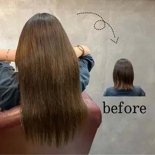 ロング CS made by SHACHU栄店所属・❤️‍🔥シールエク ＋カラー京❤️‍🔥のヘアスタイル