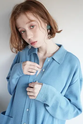 ミディアム ミルクティ/ピンク/ レイヤー/yuriaのヘアスタイル