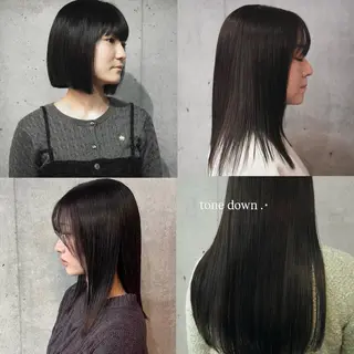 カラー Sog所属・manami/艶髪 /くすみカラーのヘアスタイル