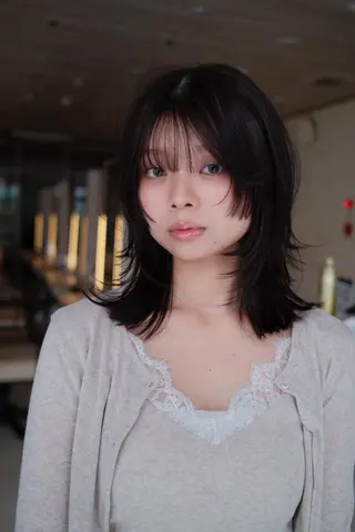 セミロング カラー/レイヤー/ 髪質改善/PAAQのヘアスタイル