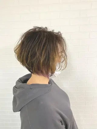 ショート カラー 🎁無料カットカラー 📷撮影モデル募集✨のヘアスタイル