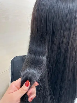 ロング カラー クロスパーマ/うる艶 カラー/Kurumiのヘアスタイル