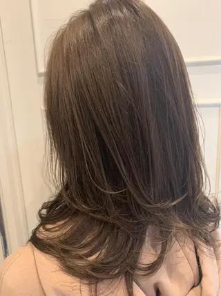 セミロング カラー 🫟Blanco🫟 Color&Careのヘアスタイル