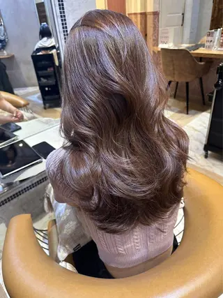 ロング Lond Lūna所属・韓国風艶カラー/ 井上茜里のヘアスタイル