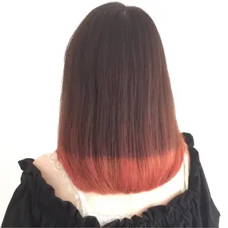 ミディアム カラー 中林 由佳のヘアスタイル