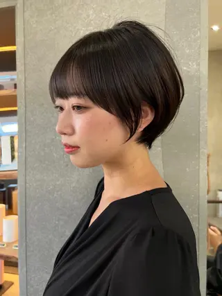 ショート カラー 艶透明感カラー/ 髪質改善/三ツ木一生のヘアスタイル