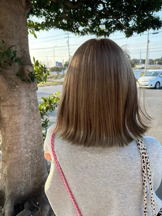 カラー ルプラボウ すぎやまみほのヘアスタイル