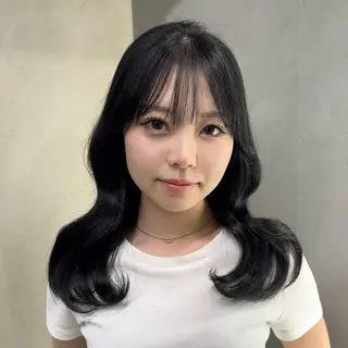 ミディアム 阿倍野/髪質改善 /縮毛矯正/坪田幸広のヘアスタイル