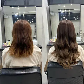 セミロング カラー ヘアアレンジ ar+ ❤︎ maiのヘアスタイル