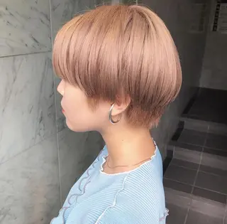 ショート カラー 🧡色落ちまで2度綺 麗なカラー🧡ヨシキのヘアスタイル