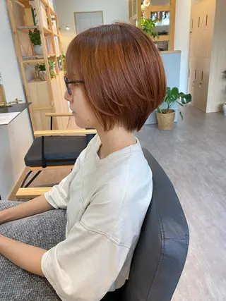 ショート カラー SORA.桂川店所属・内野 友貴のヘアスタイル