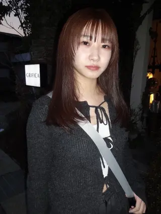 セミロング カラー 太田 妃香/岡崎美容室のヘアスタイル