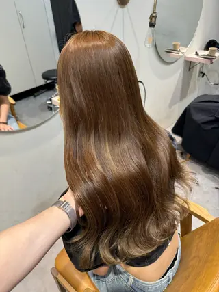 ロング カラー roka所属・ayaka♡ 柔らかカラーのヘアスタイル