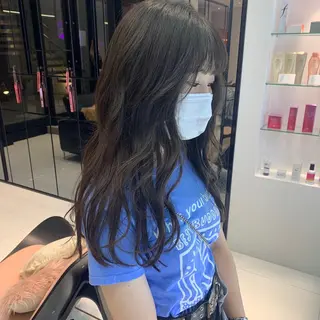 ロング ハッシュカット/ハイ トーン/MANAMIのヘアスタイル