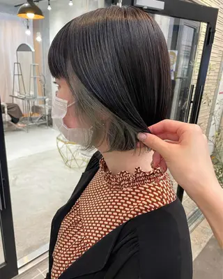 ミディアム カラー パーマ ヘアアレンジ メンズ キッズ ネイル マツエク・マツパ 前田 陽南子のヘアスタイル