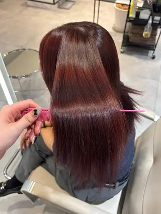 セミロング カラー miku/暖色カラー /トリートメントのヘアスタイル