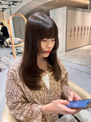 ロング enn to yuu所属・髪質改善&大人ボブ ♡KURENAのヘアスタイル