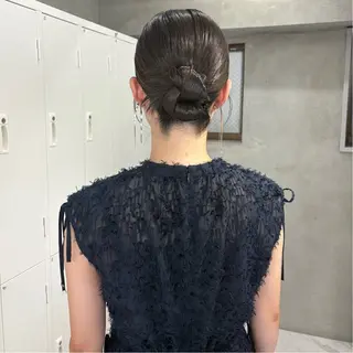 ヘアアレンジ riko/レイヤー/ 艶カラー/ヘアセットのヘアスタイル