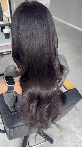 ロング カラー 赤み無し柔らかカラー 【梅田】madokaのヘアスタイル